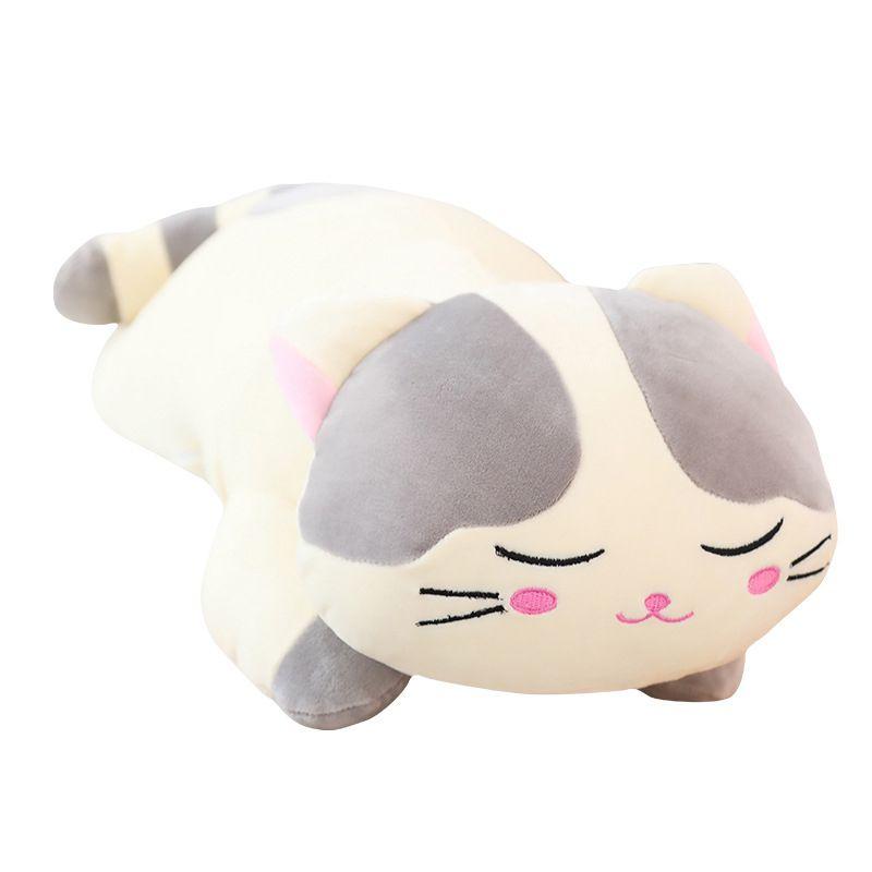 Adorable Soft Animal Cartoon Pillow Cushion With Cute Fat Cat Plush Design