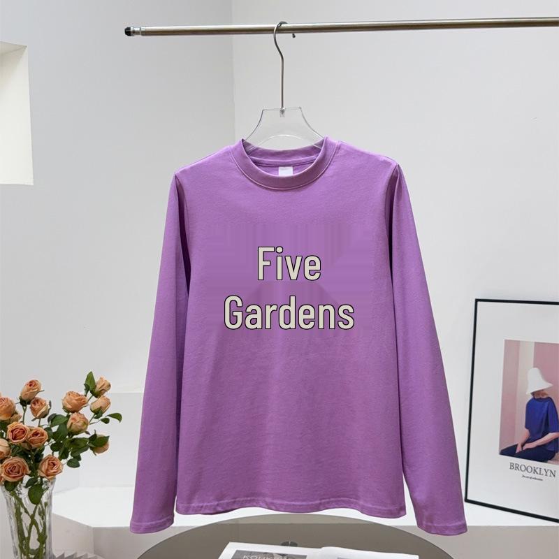 

Sujia Anruo | Early Autumn Flower & Letter Print Striped Long Sleeve Tee Size M