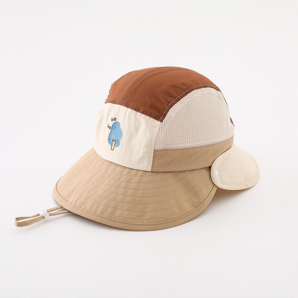 Kids Sun Hat With Large Brim And Breathable Mesh For Summer Protection