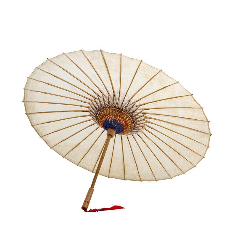 Ručně vyráběný retro deštník ve starožitném stylu - Pro déšť i slunce, Bambus, Nehmotné kulturní dědictví, Čínský design, Voděodolný papír napuštěný olejem.