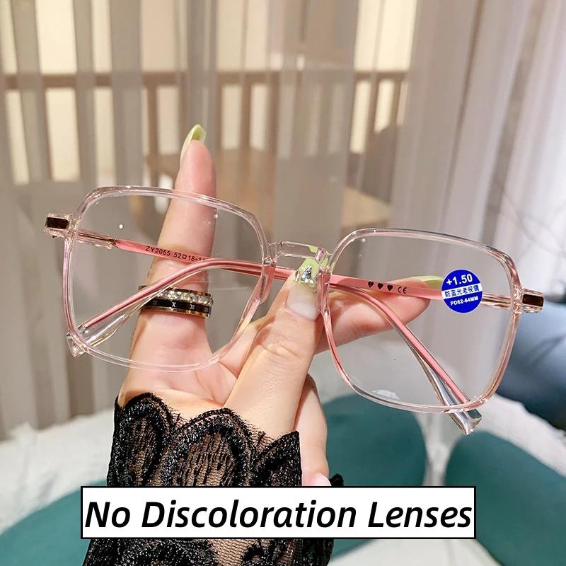 

Women S Fashion Color Changing Sunglasses New Style Photochromic Reading Glasses Far-Sighted Diopters Eyeglasses Prescription 1.5