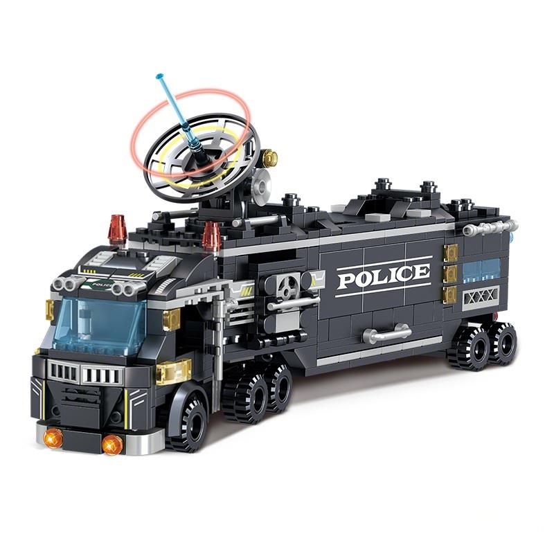 City Police Station SWAT Team Military Set Building Blocks Car Fighting Robot DIY Toy for Kids Birthday Boys Gifts