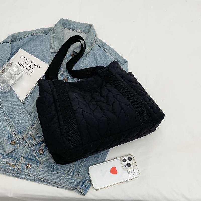 Quilted Tote Bags for Women Fashionable Multi-Color Large Capacity Shoulder Bags Versatile Casual Handbags