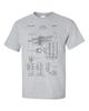 Trumpet Patent Musician Brass Classical Jazz Music Invention TShirt
