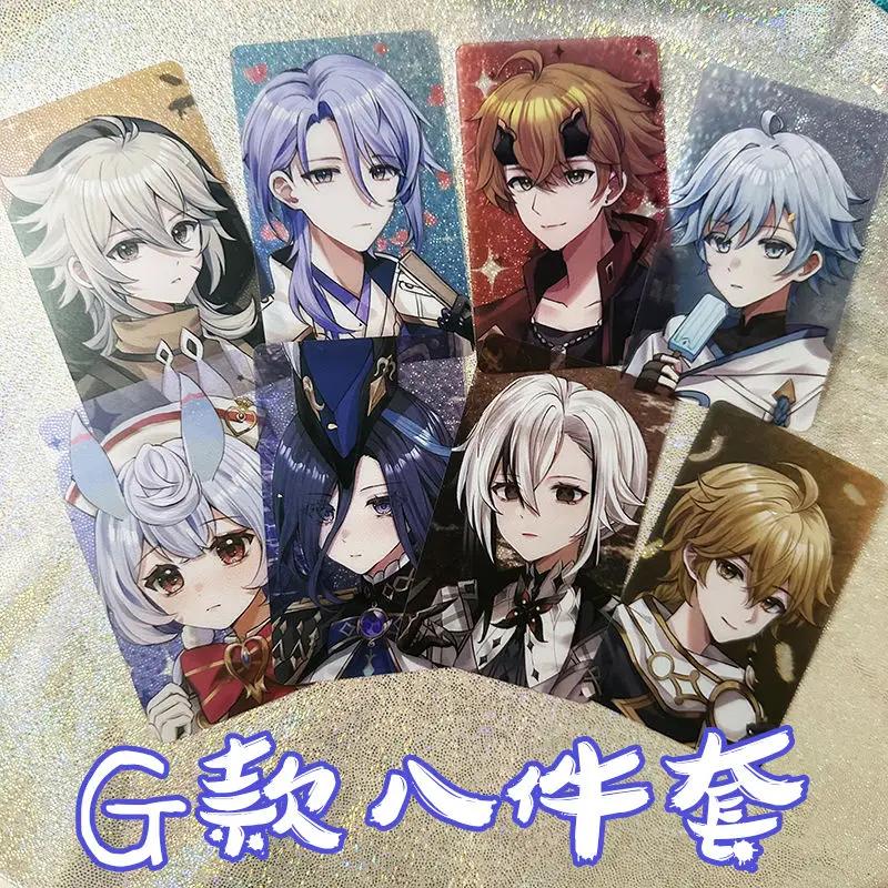 Anime Game Impact 8Pcs/Set Fontaine Sumeru Transparent Card PVC Lomo Cards Photocard For Fans Collection Take a Group Photo