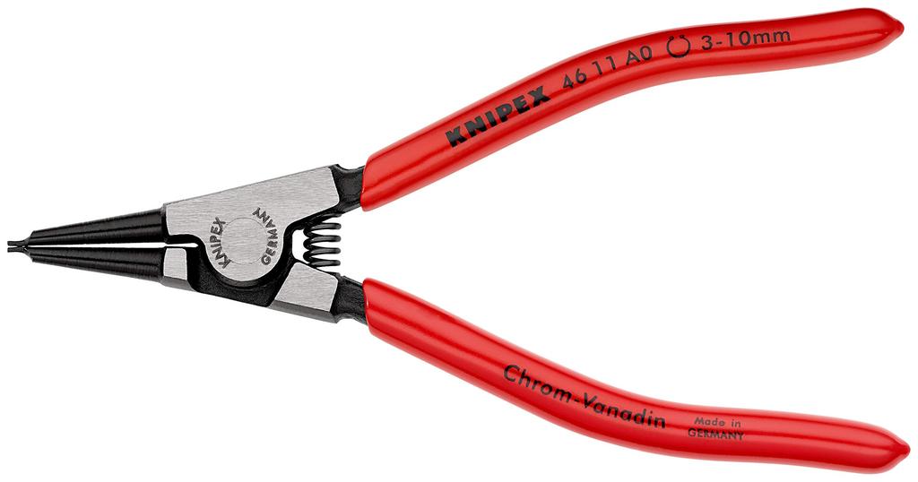 KNIPEX Shaft Snap Ring 4611A0 Pliers, 3-10mm,