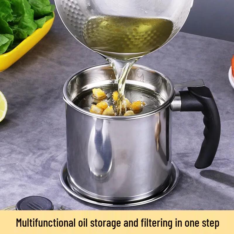 Stainless Steel Oil Strainer Pot
