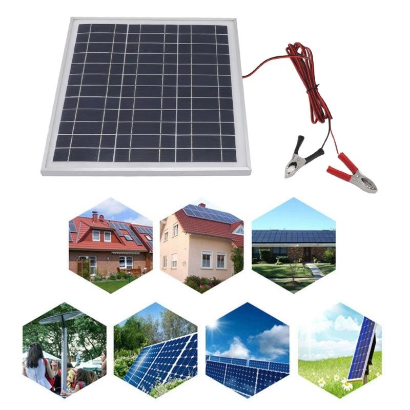 20W Portables Solars Panel Chargers Aluminum Frame Monocrystalline Silicon Solars Panel with High Efficiency Conversion