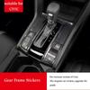 Kohlefaser Auto Mittelkonsole Schalthebel Panel Rahmen Abdeckung Zierleiste für 2016-2020 Honda Civic 10. Generation Automatikgetriebe