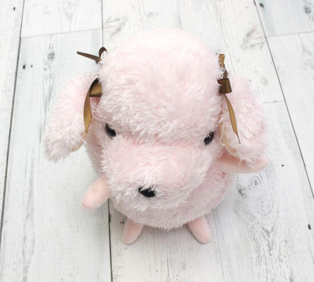 Shinada Global babynature Toy Poodle Pink (M) 12 x 6 x 25cm Plush Animal Toy BNTP-0120P