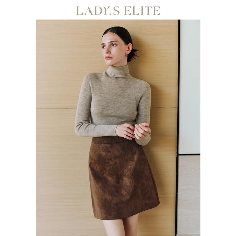 Женский вязаный свитер LadyS Elite из мериносовой шерсти S верблюд
