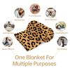 Trendy Leopard Print Blanket Flannel Blanket Throw Blanket Warm Blanket Gift Blanket Adult Sofa Decor