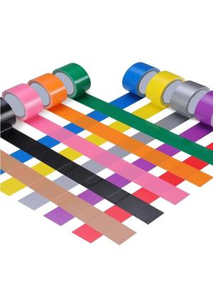 YX Wielokolorowa Dekoracja DIY Kolorowa Taśma Bazowa z Tkaniny Taśma Materiałowa Duct Tape Dywan Podłoga Wodoodporne Taśmy Taśma Samoprzylepna o Wysokiej Lepkości