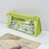 Pen Bag 6 Layers Transparent Visible Waterproof Dirt-proof Zipper Boys Girls Pencil Stationery Pouch Case Student Supplies