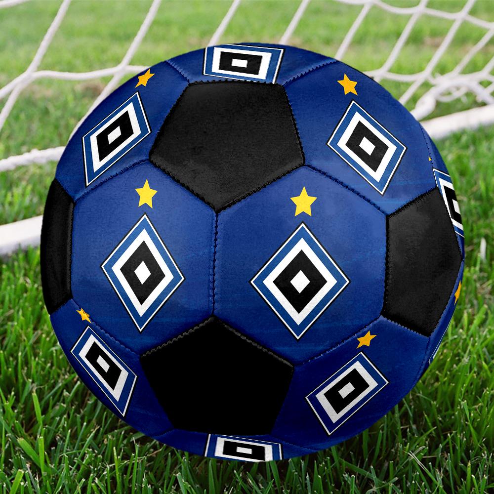 Pallone da Calcio Hamburger SV, colorato, adatto a tutte le età, cucito a macchina, materiale PVC, qualità da competizione, durevole e ad alto rimbalzo