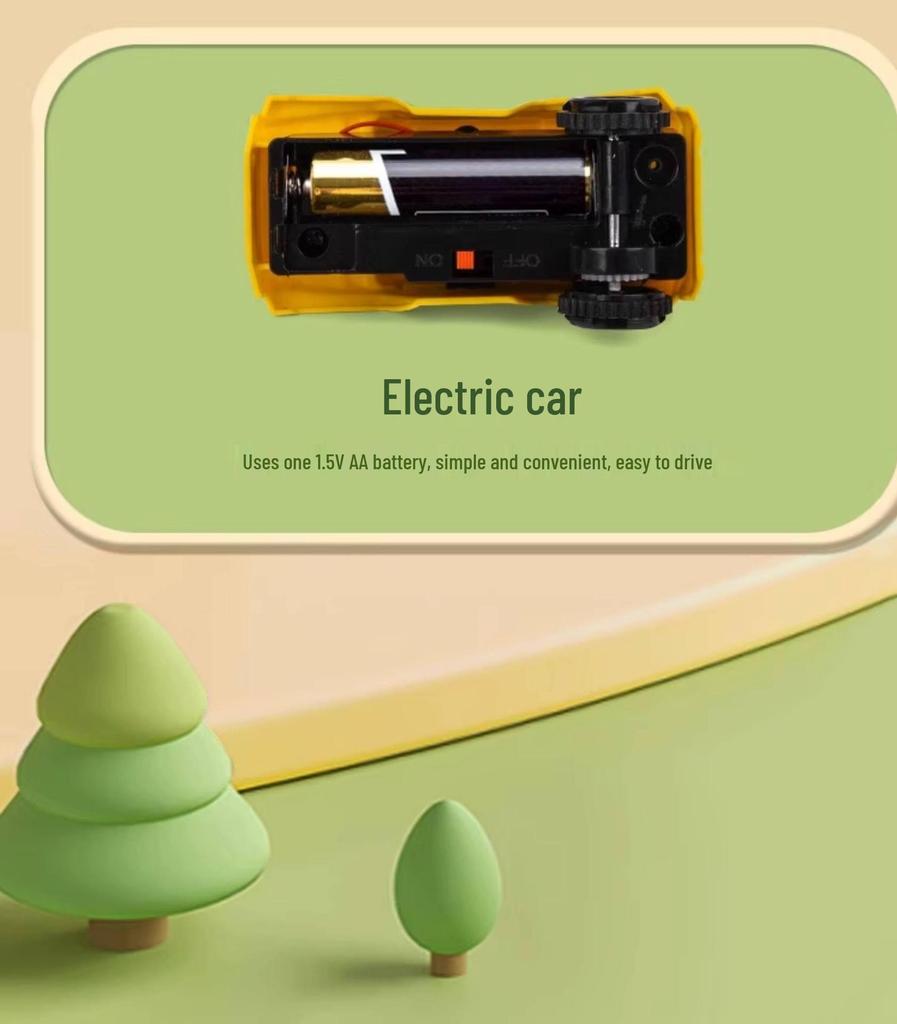 Children's Electric Rotating Gear Building Set - Large Particle Educational Toy