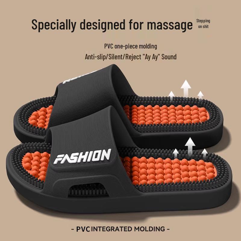 Women's Acupoint Massage Slippers 2026 - Non-Slip Indoor Sandals for Shower and Bath