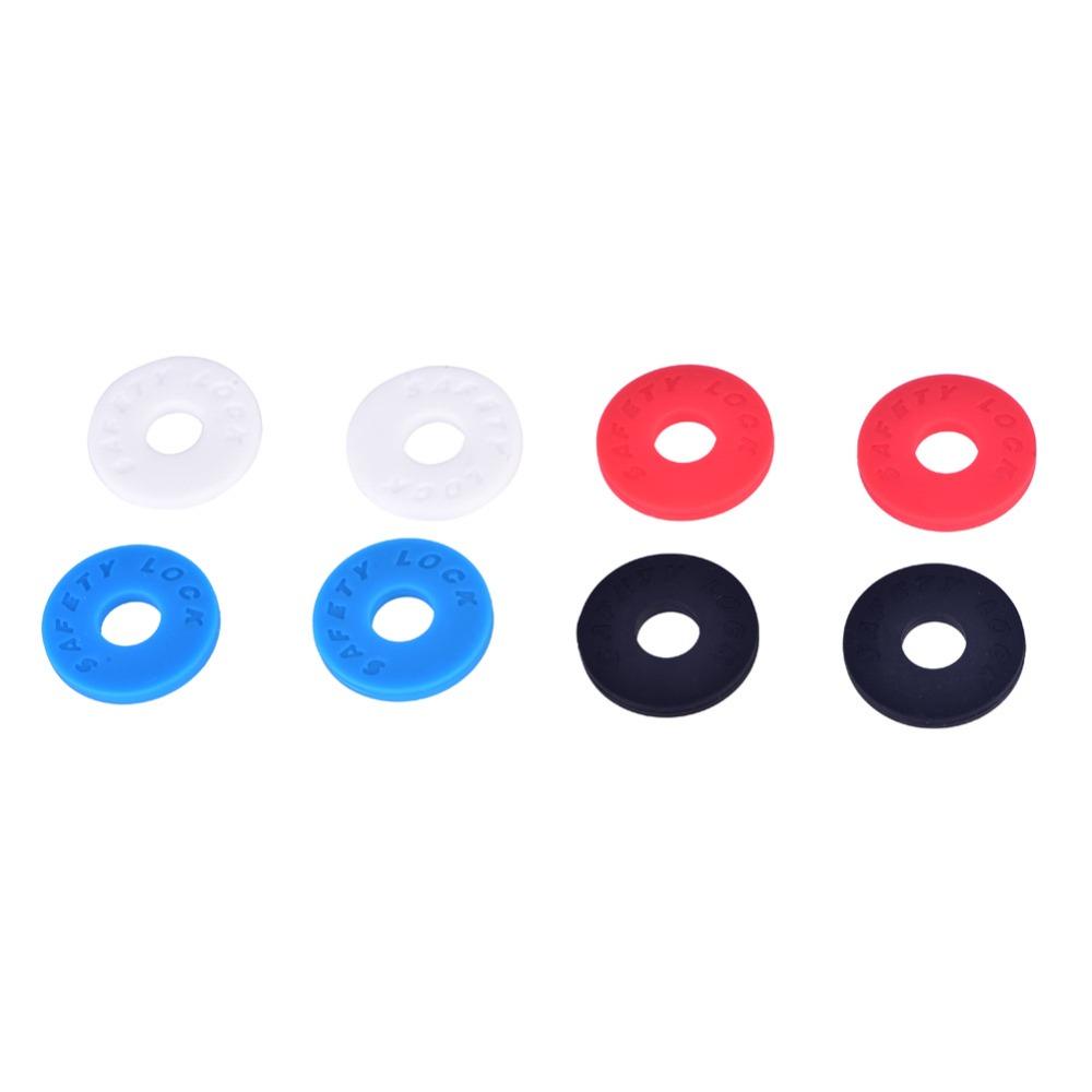 16PCS Silicone Guitar Strap Locks Black/White/Red/Blue Guitar Accessories Guitar Protector Guitar