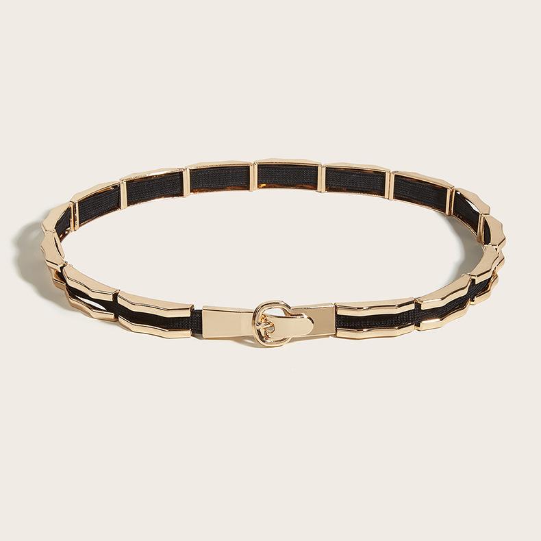 Ceinture Manteau Élastique Accessoires Décoratifs Robe Costume Sceau de Taille Femmes Automne Hiver Tendance Été Noir