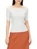 Snidel Simple Rib Knit Pullover SWNT234019 White Women's