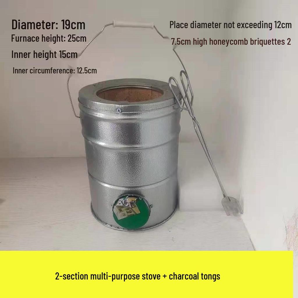 Compact Honeycomb Charcoal Stove for Household Heating and Boiling Water - Ideal for New Homes