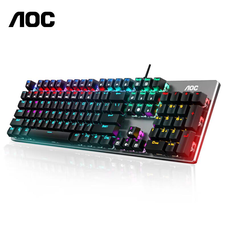 AOC GK410 Wired Mechanical Keyboard with Mouse Pad