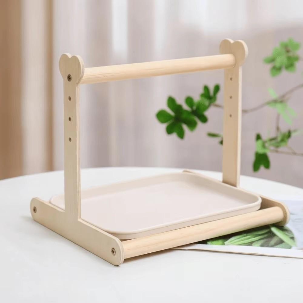 Non-slip Parrot Potty Training Platform Anti-Splash Design Bird Stand Creative Parrot Stand