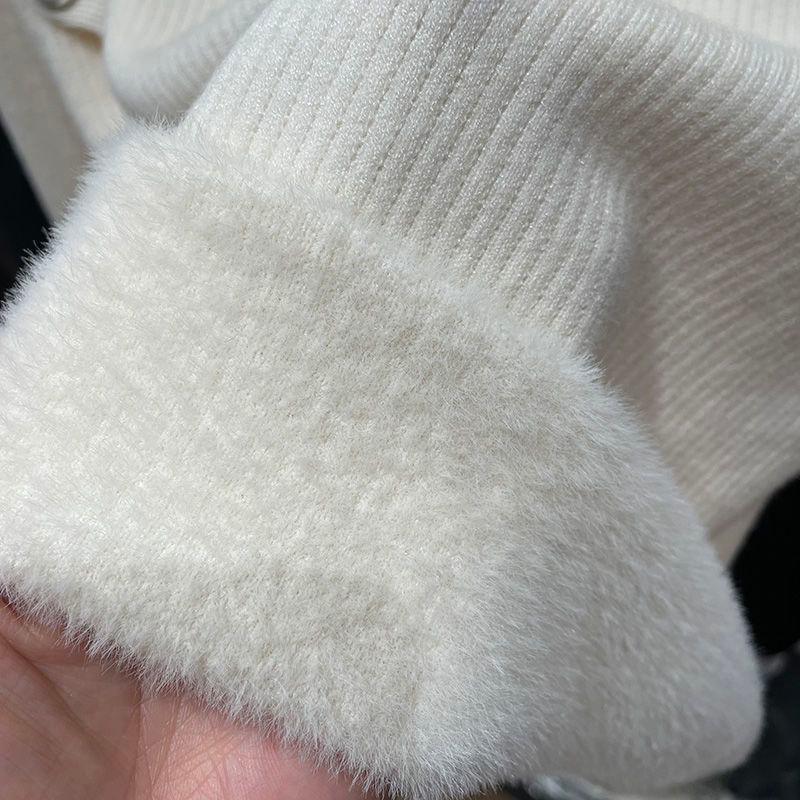 Damen Herbst Winter Rollkragen Strickpullover Weiblich Slim Sexy Aushöhlen Kaschmir Pullover