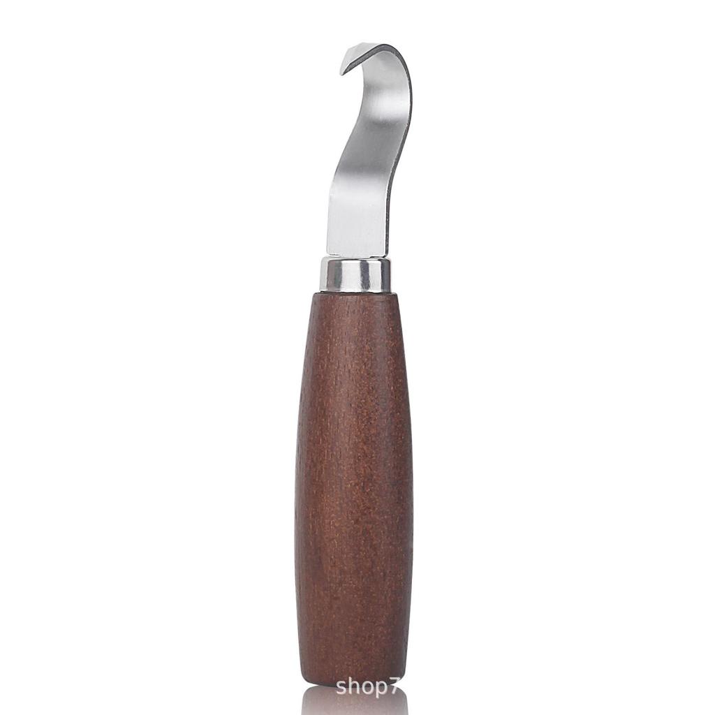 Handmade Walnut Wood Carving Knife Set - Curved Knife & Spoon Knife DIY Tools