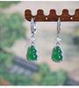 Elegant Zircon Agate Gourd Earrings: Chic, Retro, and Versatile Ear Jewelry