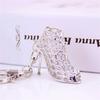 Creative Heels Shape Keychains Luxury Rhinestone Crystal Shoe for Women Girls Phone Pendant Jewelry Accessories Bag Charm