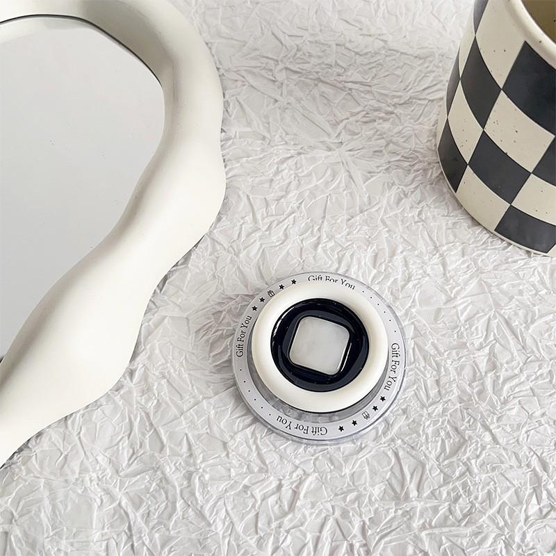 

Ins Style High-end Gemstone Pearl Phone Airbag Holder With Magnetic Suction Stretchable Design Women Portable Watching TV Shows