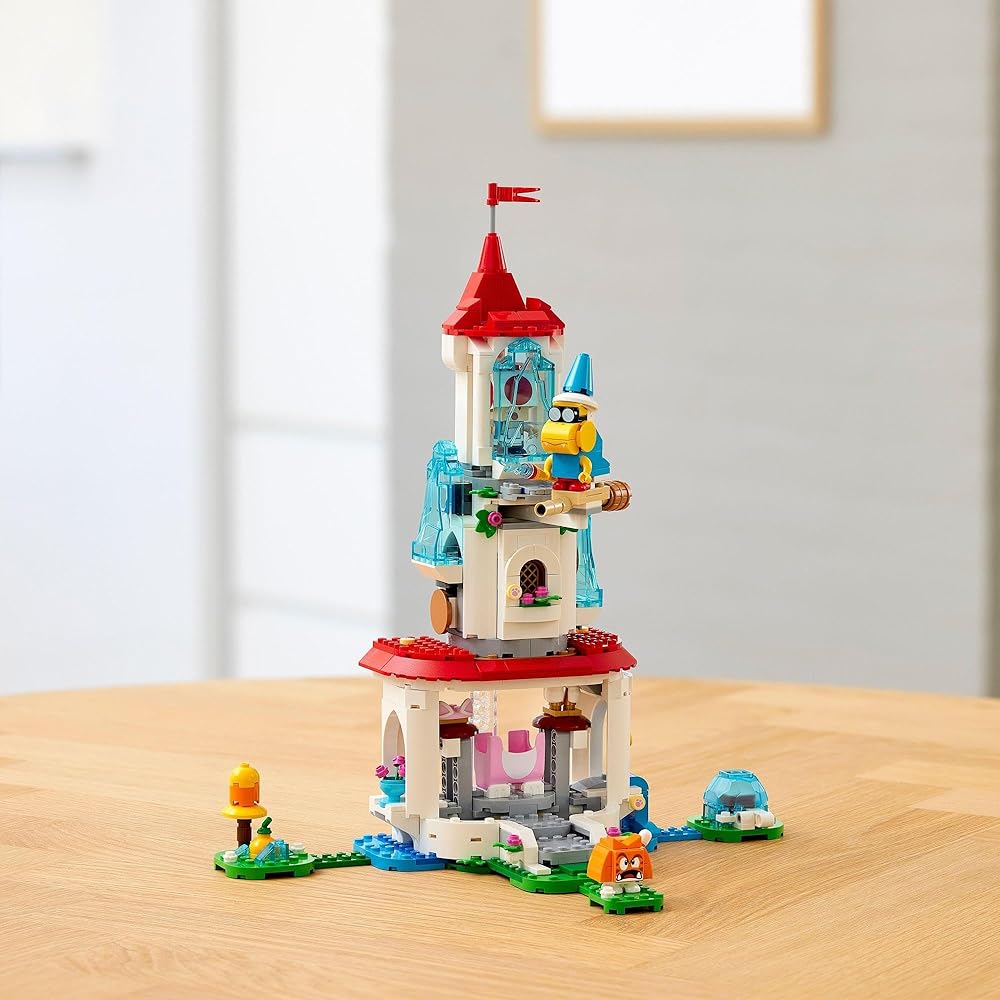 LEGO Super Mario Cat Peach Power-Up and Frozen Tower Challenge 71407 Building Blocks Toy for Kids Ages 7 and Up