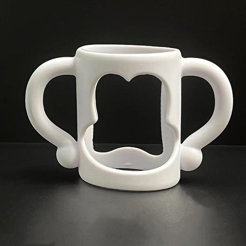 1 Piece Durable Food Grade Silicone Transitional Sippy Cup Handle Grip For Wide-Neck Baby Bottles Baby Bottle Handles