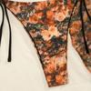 Sexy Chiffon Half Skirt Beach Wrap Three-piece Swimsuit Women Bikini2026