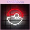 Big Poke Ball Anime Neon Sign Led Light With Dimmable Multicolor Illumination For Teen Room Decor