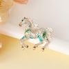 Sturdy Alloy Horse Pin Versatile Accessory for Scarf or Bag Embellishment