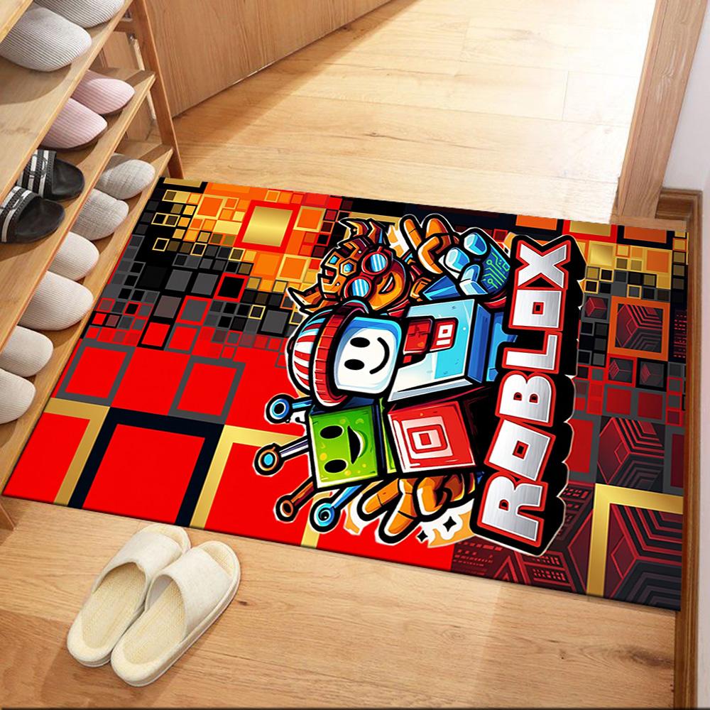 Roblox 397 Floor Mat Suitable for Entryway Playrooms Dormitory Hallway Anti-slip Rug Anime Office Decor Gift for Festivals