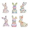 Easter Bunny Decorative Atmosphere Ornament– Six-Piece Decoration