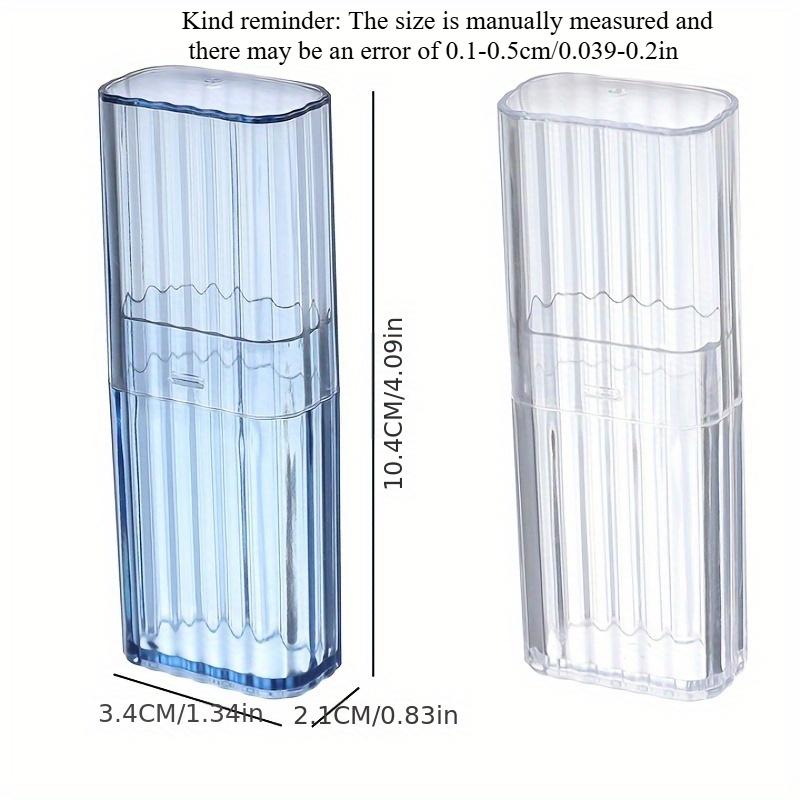 10PCS/1PC Clear Plastic Portable Storage Box - Compact Travel Organizer for Toothpicks, Swabs, Bandages, And Small Accessories
