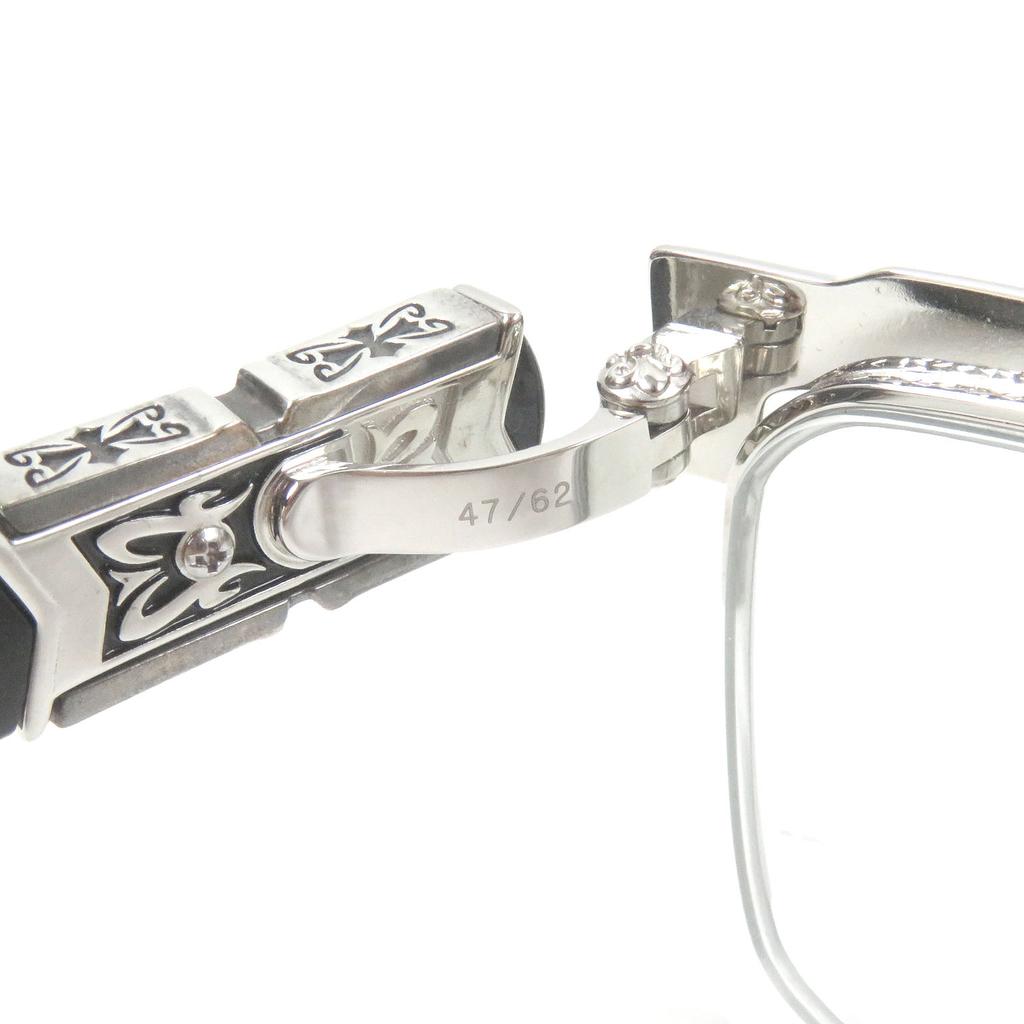 Great A’rossby Glasses Half rim Silver black SV925 mens 209252101 Used