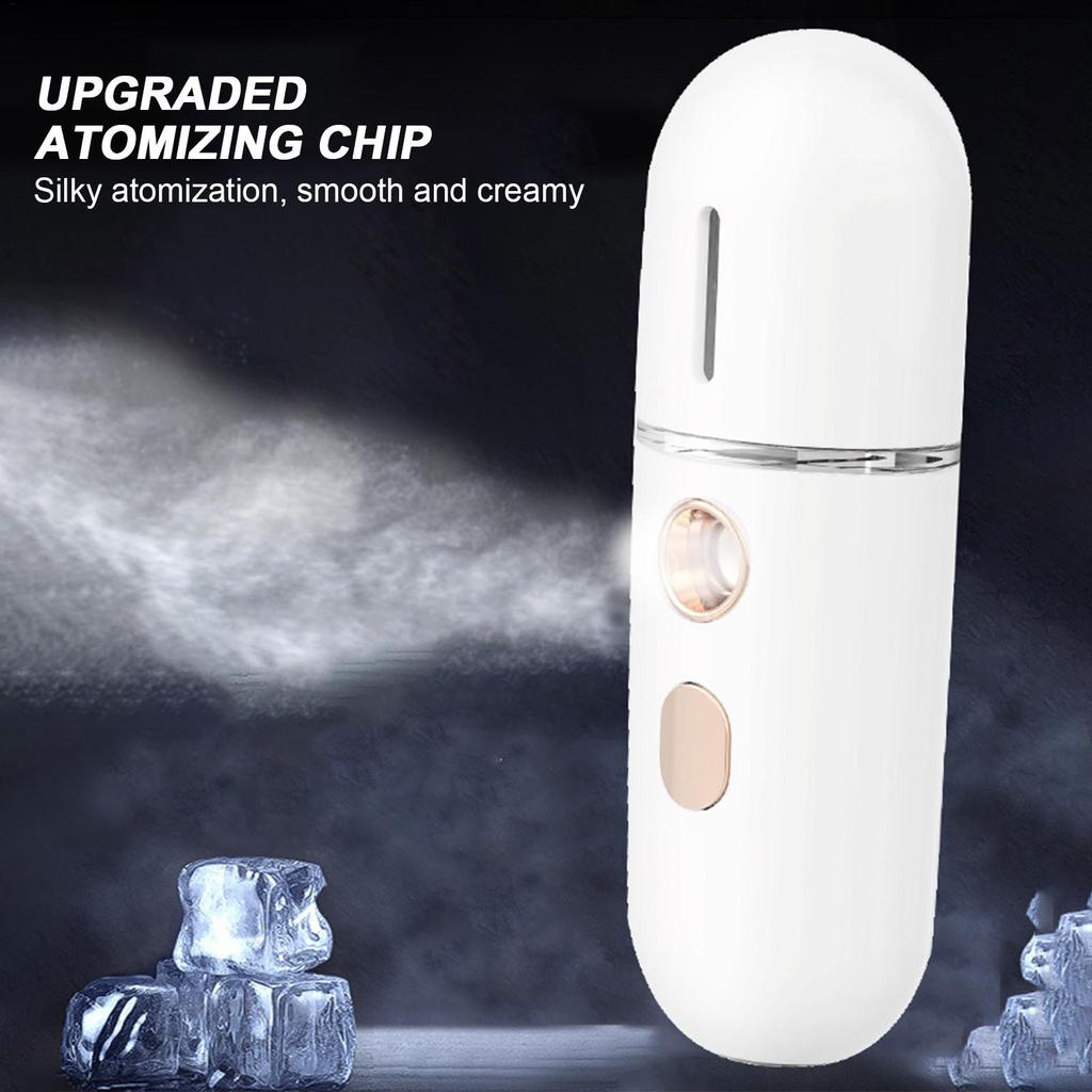 Portable Cool Sprayer Quiet Steamer Nano Mist Sprayer Quiet Face Sprayer Beauty Humidifier For Daily Makeup
