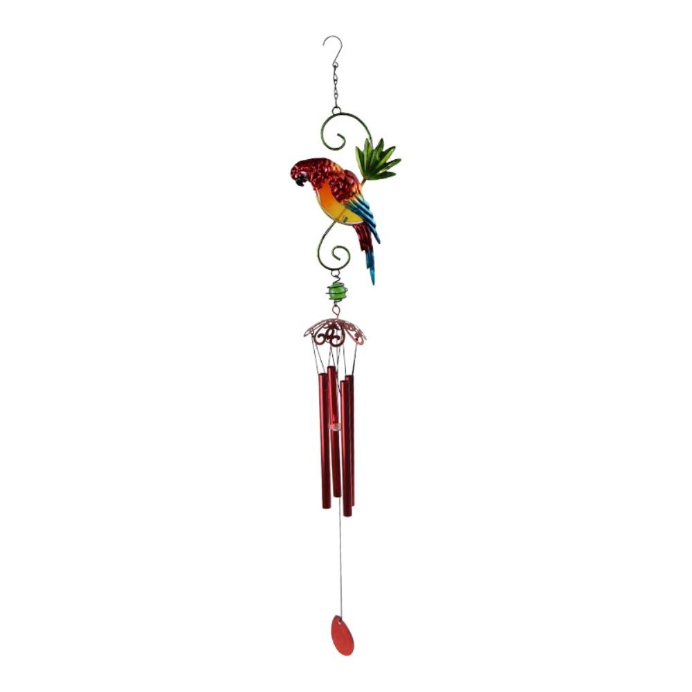 New Creative Bird Wind Chimes Metal Outdoor Indoor Parrot Bell Handmade Retro Ornament