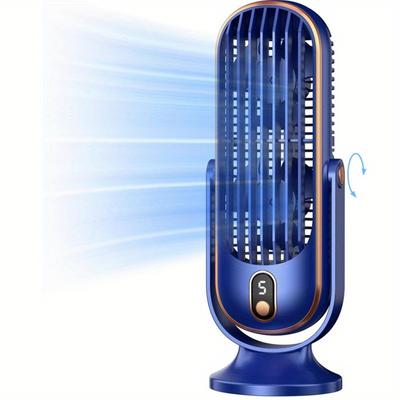 Chladicí ventilátor Stolní ventilátor klimatizace Líný přenosný ventilátor 4000mAh Přenosný nabíjecí ventilátor USB Stolní elektrický ventilátor Ložnice Letní Denní potřeba