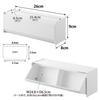 Yamazaki Magnetic Masking Tape Storage W26 X D8 X Tower Floating Small Item 1353 Case, White, Dimensions H9cm, Series, Storage, Holder,
