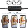Selfie Flash Ring Light & Mobile Phone Holder Camera Long Arm USB Clip On