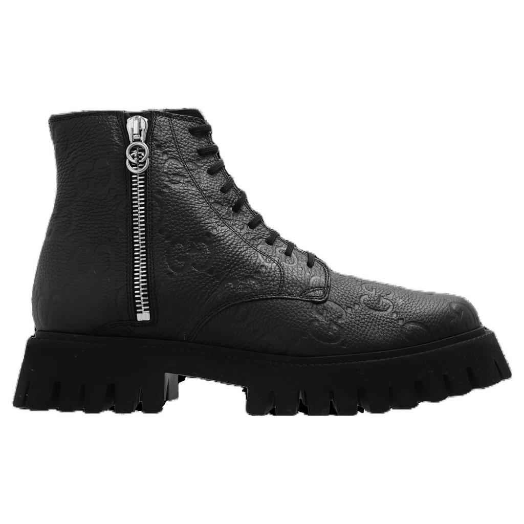 GUCCI GG Leather Boots 699584 AACJC 1000