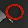 120W Super Fast Charging Cable Zinc Alloy Liquid Silicone Type-C to Type-C Fast Phone Charging Cable for Apple macbook Android
