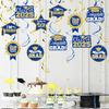 2025 Graduation Party Decorations - 30 Pcs Blue Gold Class of 2025 Congrats Grad Hanging Swirl Ceiling Decor for Home School Classroom Graduation