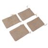 50PCS Burlap Gift Bags with Drawstring Linen Jewelry Pouches Wedding Hessian Jute Bags for Party
